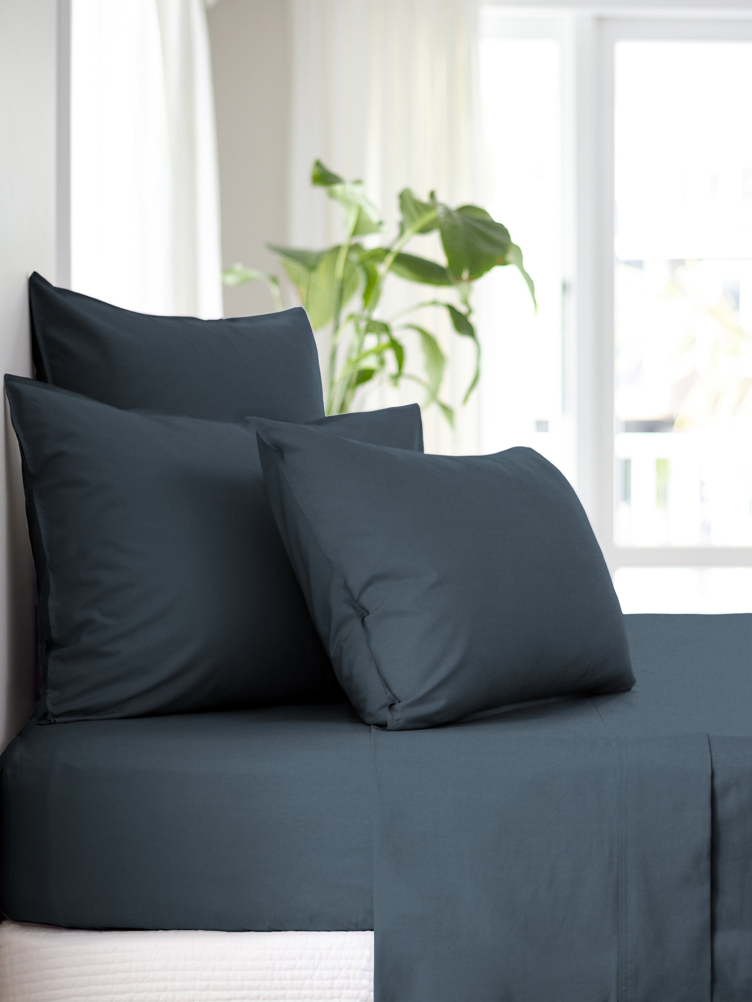 Purity Organic Cotton Sheet Set | Indigo-1