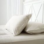 Purity Organic Cotton Sheet Set | Natural Stripe-1
