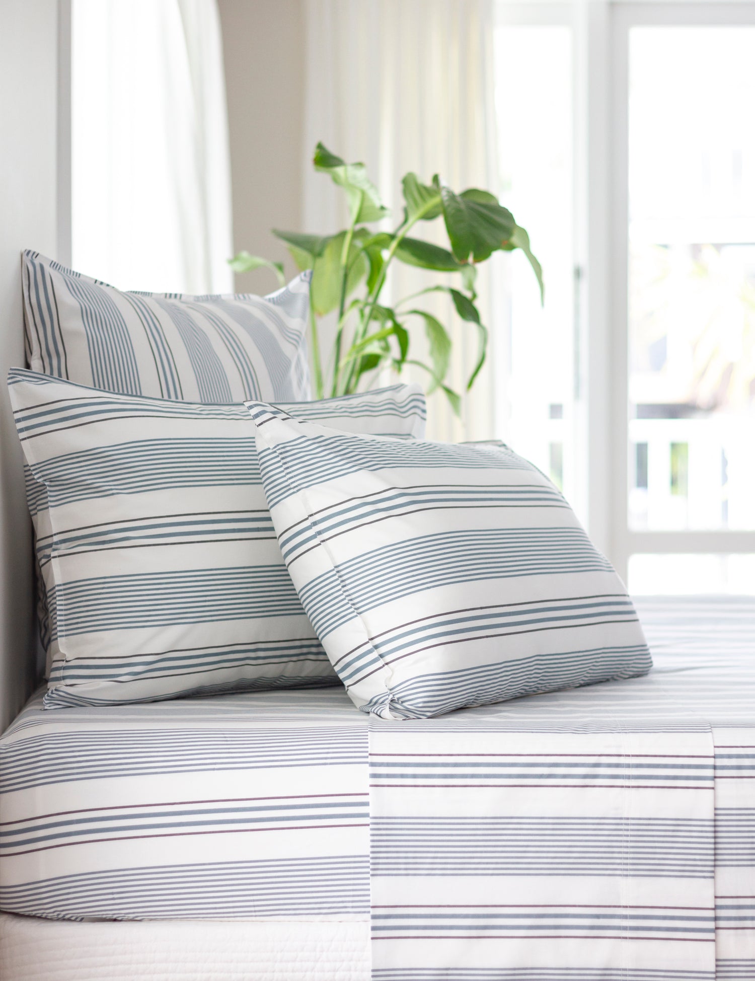 Purity Organic Cotton Sheet Set | Stripe-1