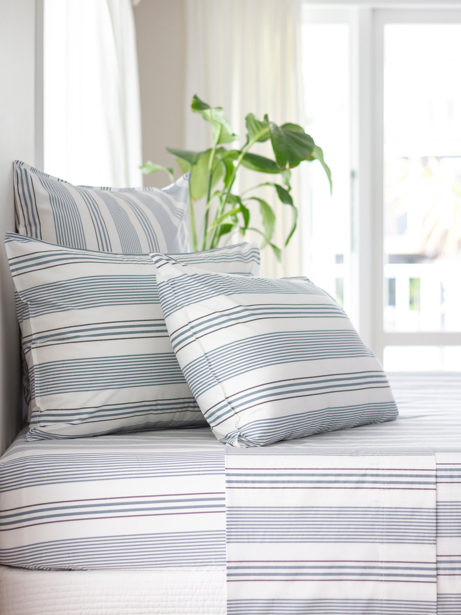 Purity Organic Cotton Sheet Set | Stripe-1