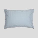 Purity Organic Cotton Standard Pillowcase Set | Blue Stripe-1
