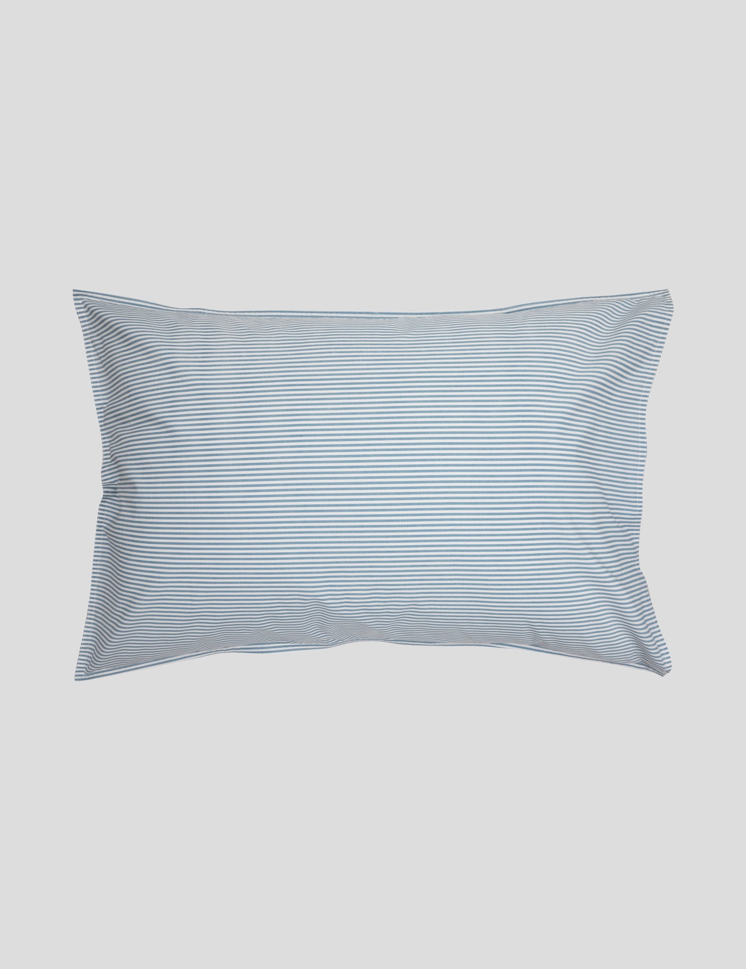 Purity Organic Cotton Standard Pillowcase Set | Blue Stripe-1
