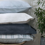 Purity Organic Cotton Standard Pillowcase Set | Blue Stripe-3