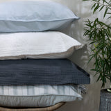 Purity Organic Cotton Standard Pillowcase Set | Blue Stripe-3