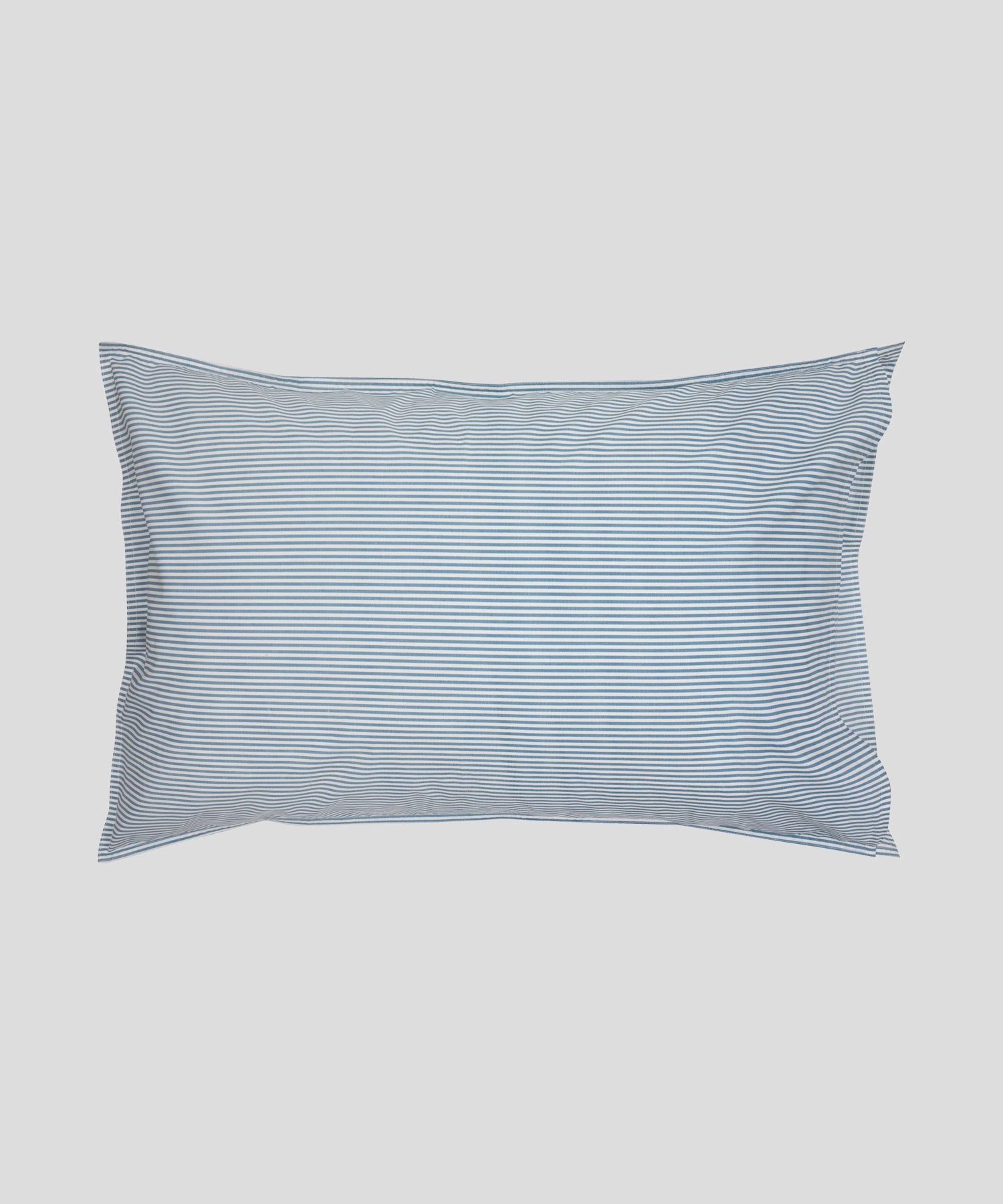 Purity Organic Cotton Standard Pillowcase Set | Blue Stripe-4