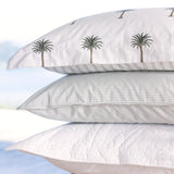 Purity Organic Cotton Standard Pillowcase Set | Green Stripe-2