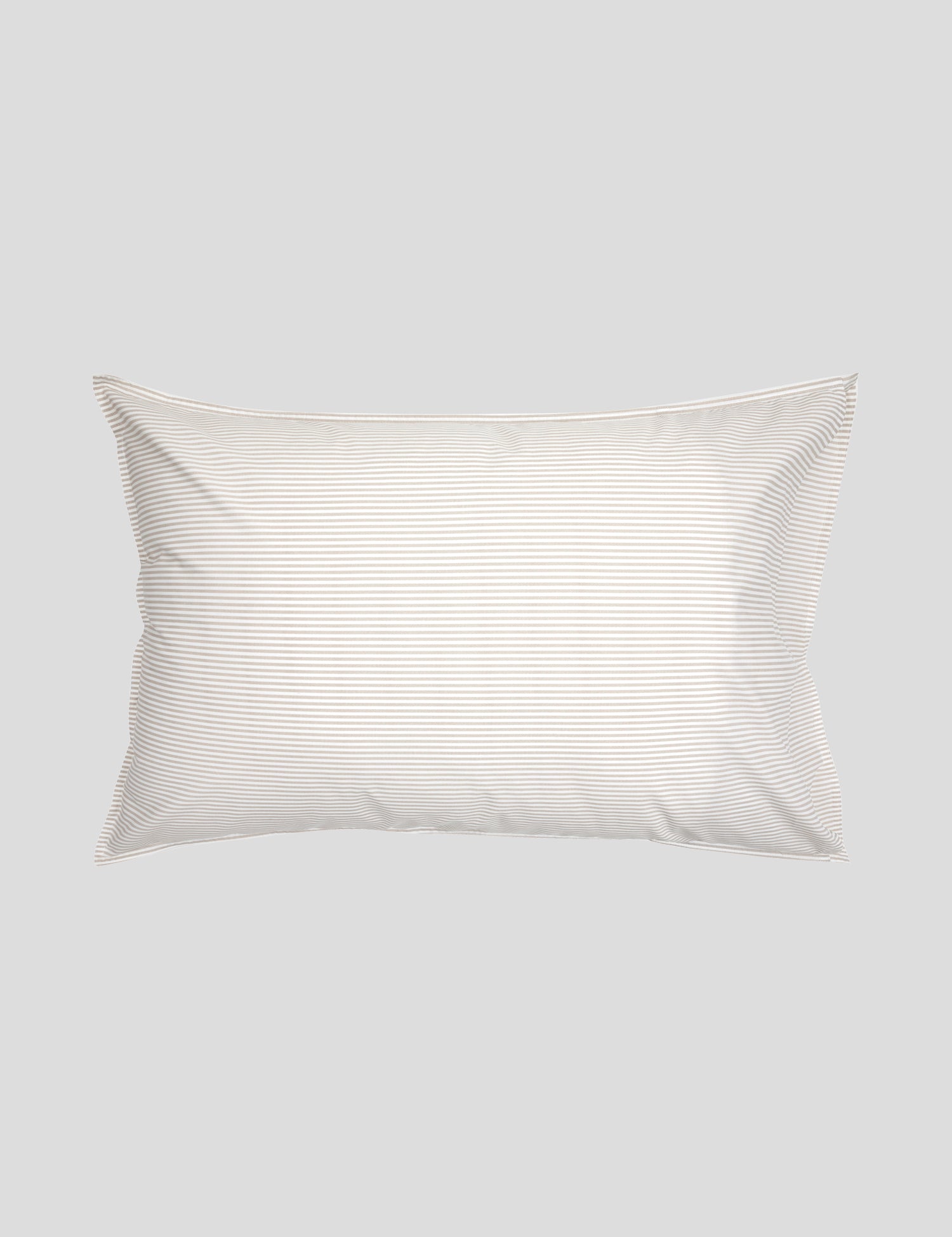 Purity Organic Cotton Standard Pillowcase Set | Natural Stripe-1