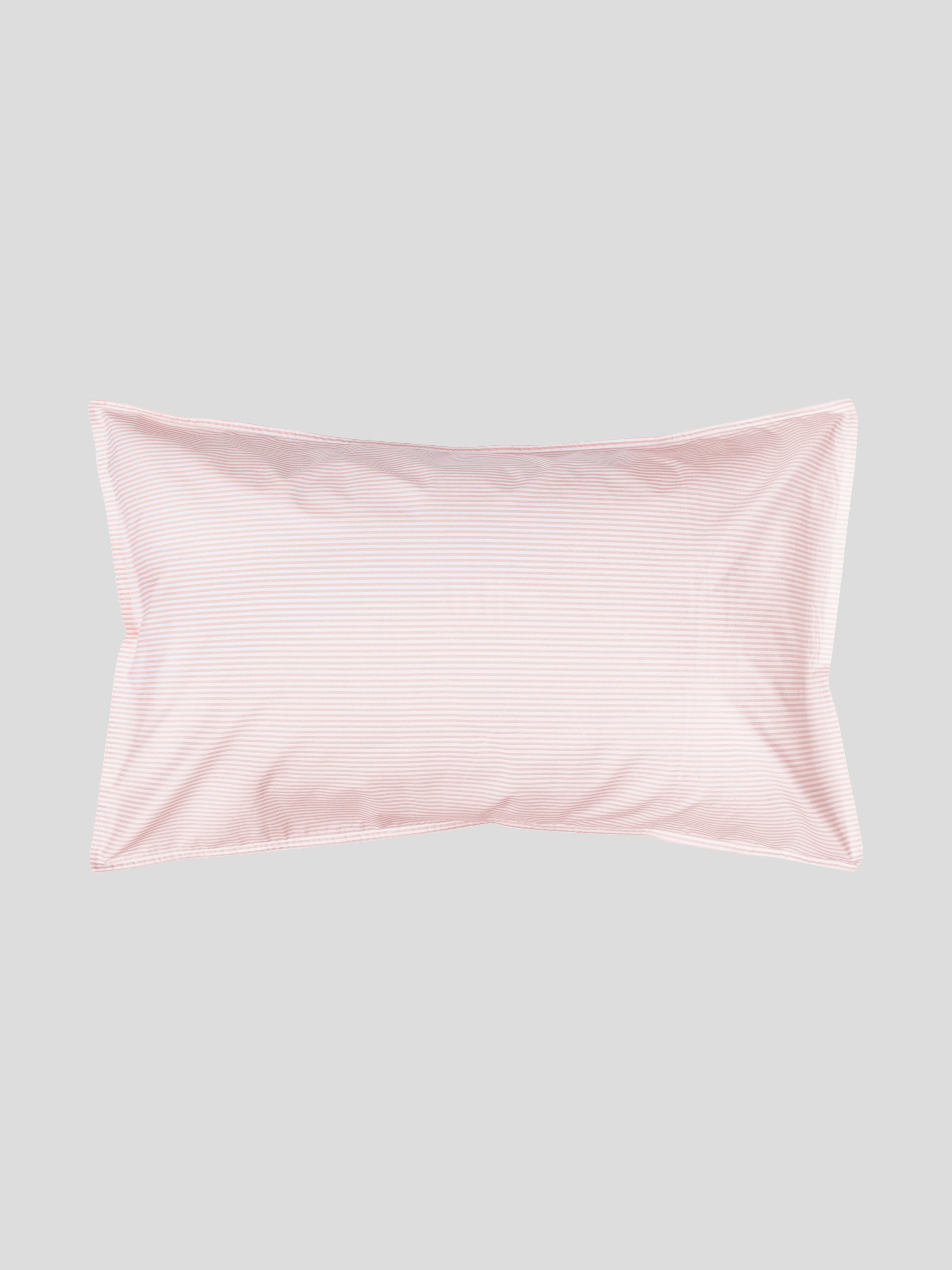 Purity Organic Cotton Standard Pillowcase Set | Pink Stripe-1