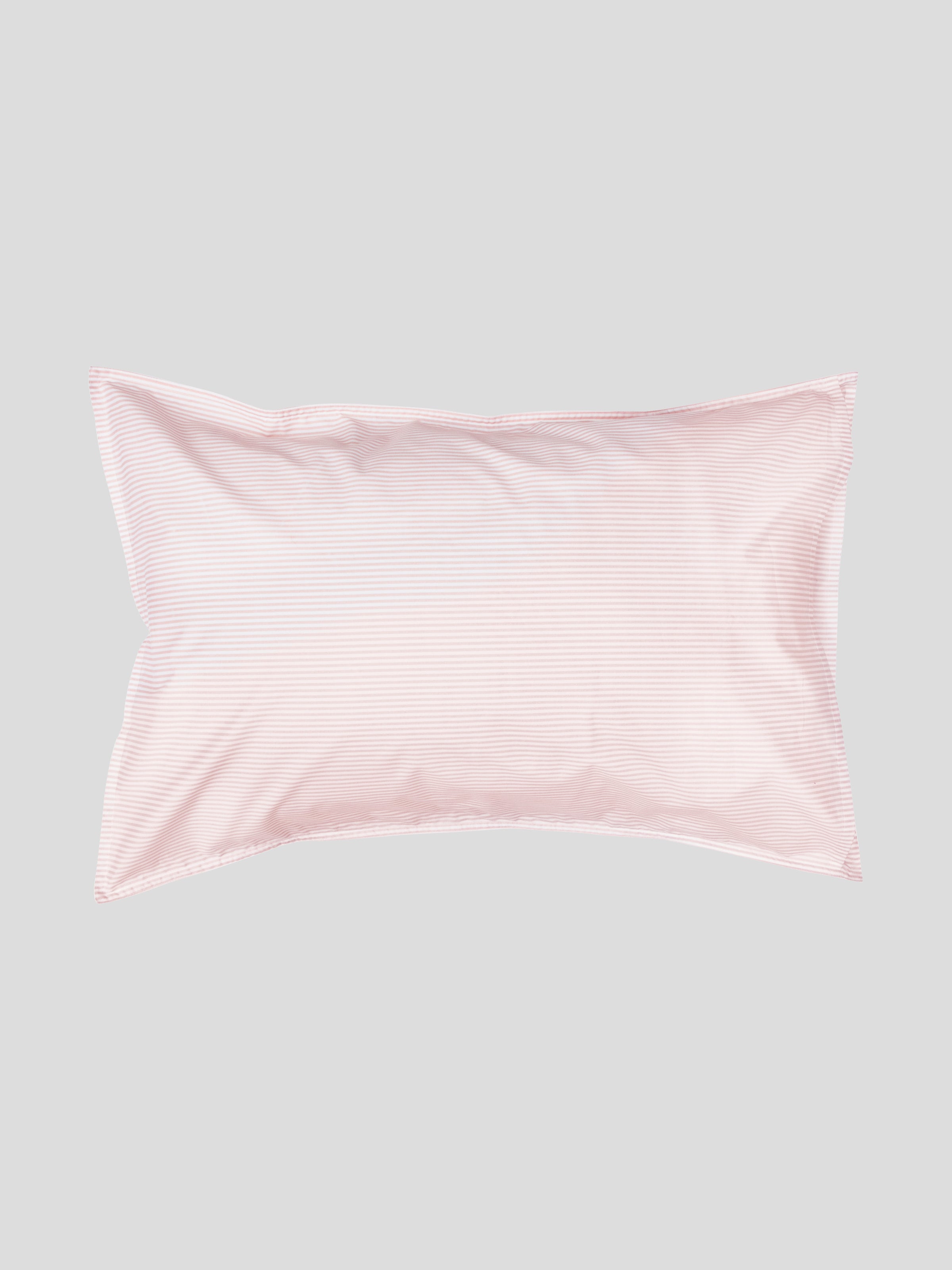 Purity Organic Cotton Standard Pillowcase Set | Pink Stripe-3