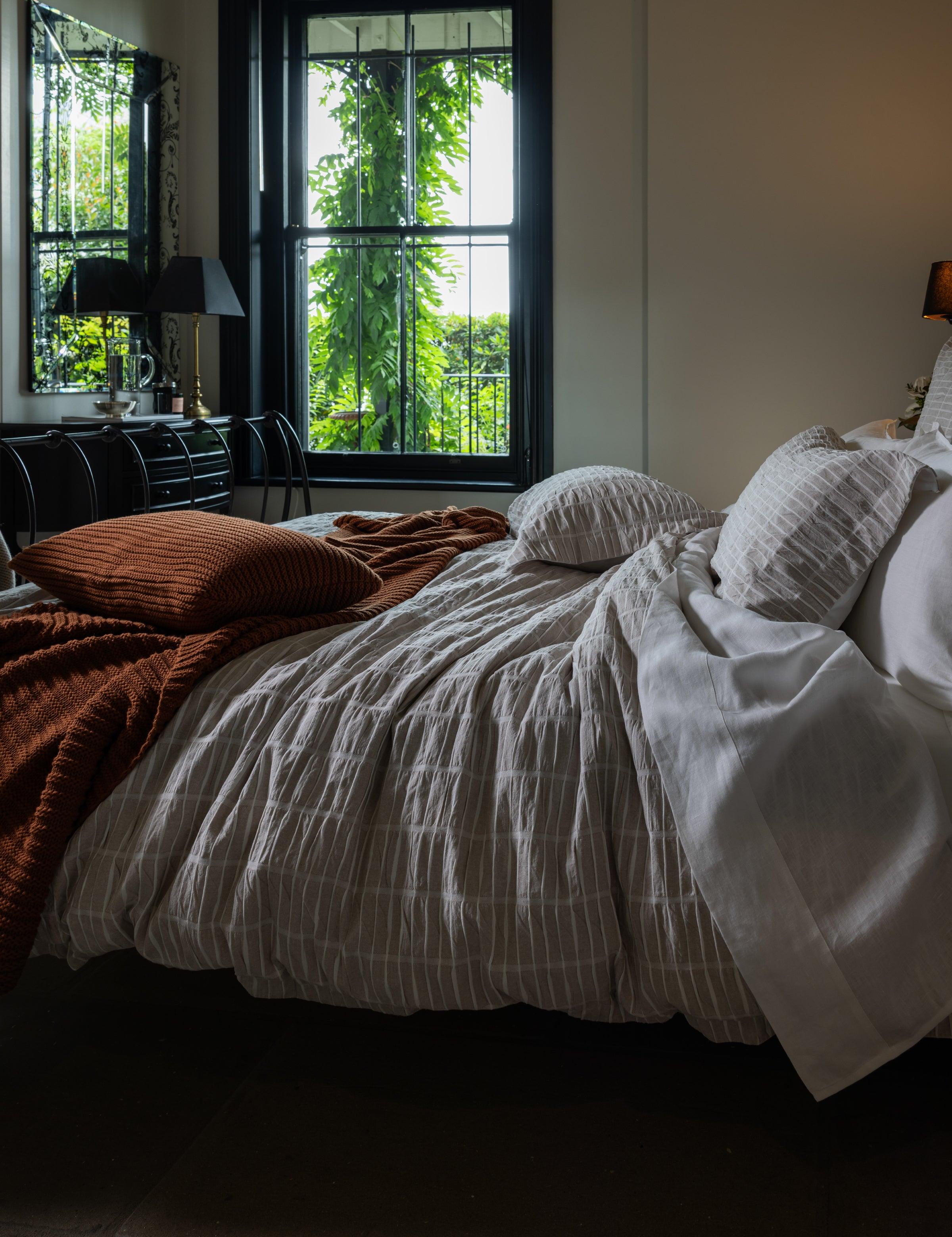 Raffles Duvet Cover Set | Natural-5