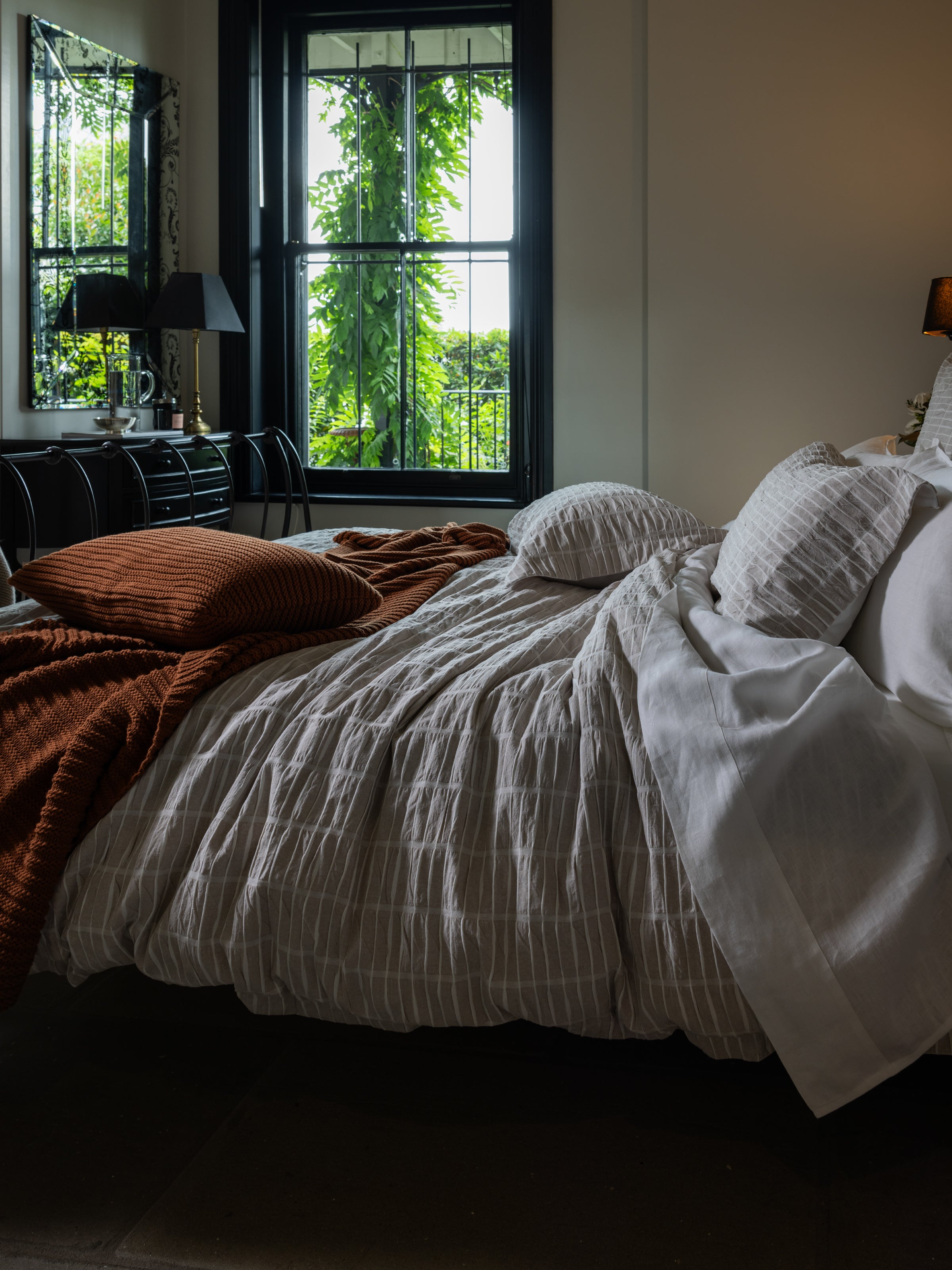 Raffles Duvet Cover Set | Natural-5