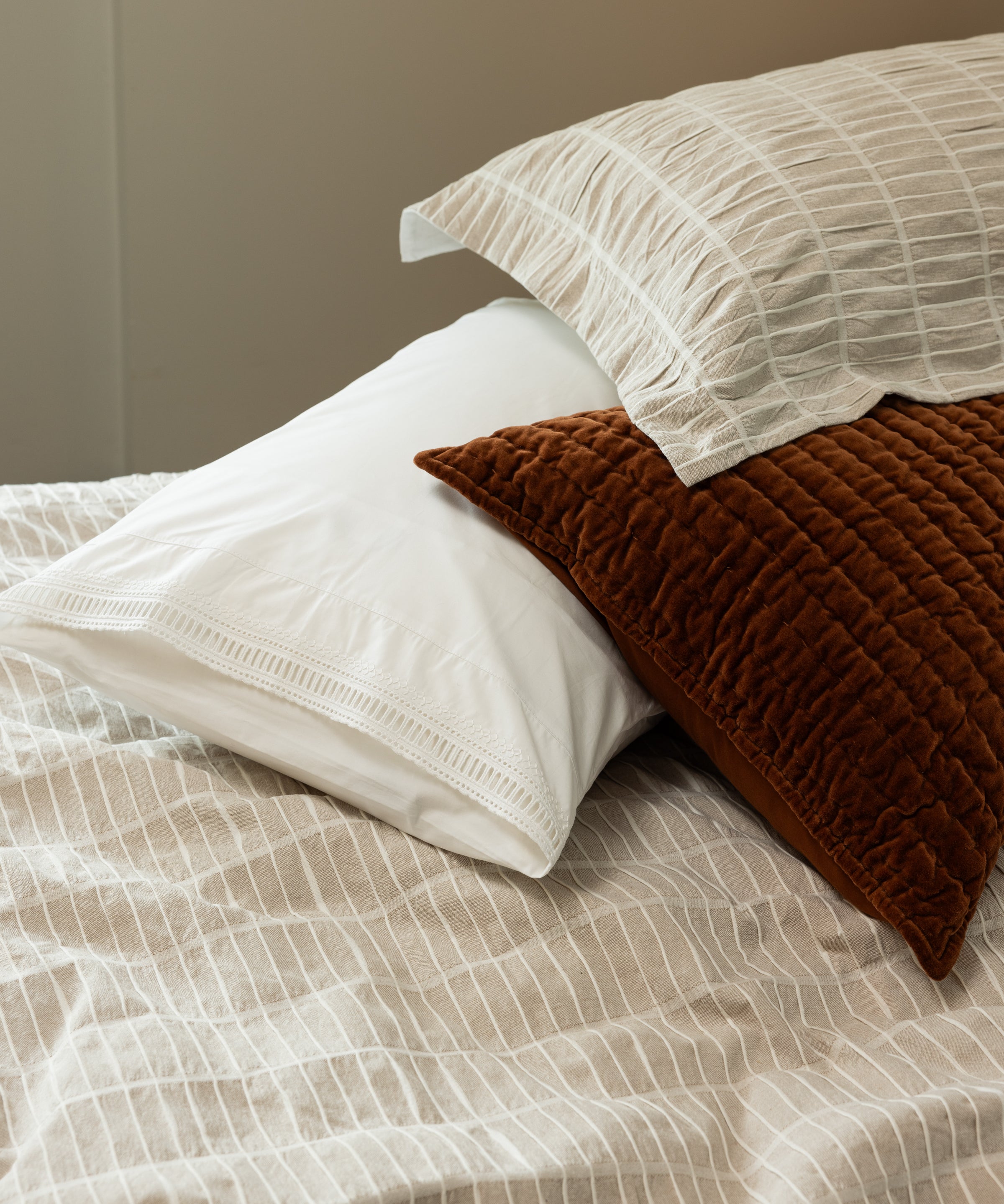 Raffles Oxford Pillowcase Set | Natural-2