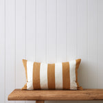 Raya Rectangle Cushion Cover | Amber Stripe-1