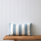 Raya Rectangle Cushion Cover | Blue Stripe-1