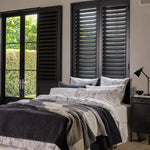 Reed Muslin Throw | Charcoal Check-3