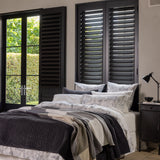 Reed Muslin Throw | Charcoal Check-3