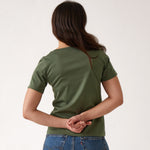 Reese Knit Tee Shirt | Green-3
