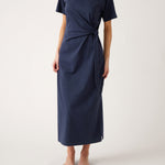 Reese Knit Tie Dress | Ink-1