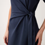 Reese Knit Tie Dress | Ink-2