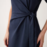 Reese Knit Tie Dress | Ink-2