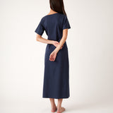 Reese Knit Tie Dress | Ink-4