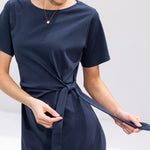 Reese Knit Tie Dress | Ink-5