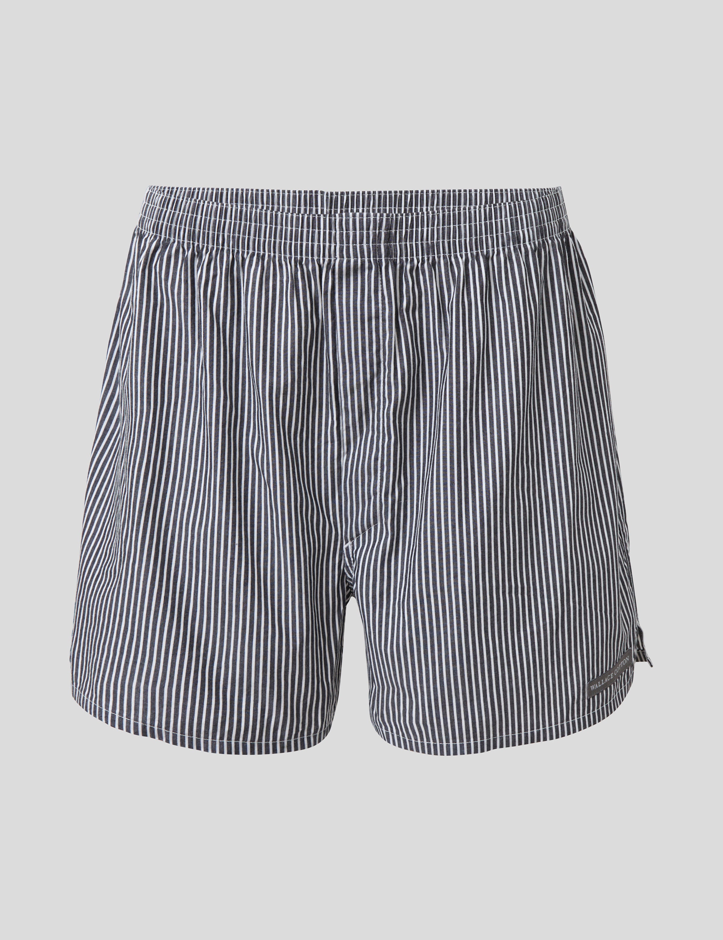 Reeve Mens Boxer Shorts | Black Stripe-1