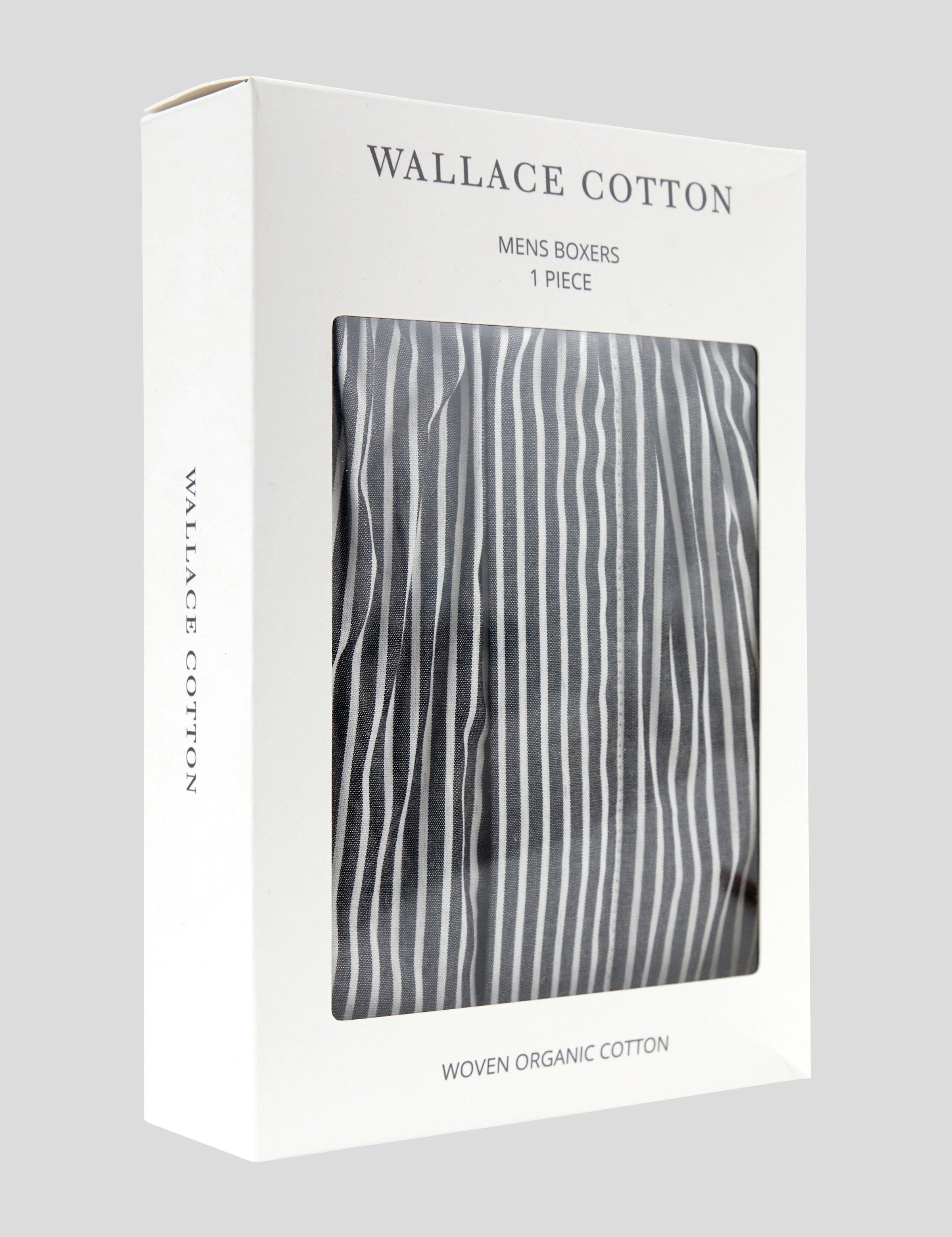 Reeve Mens Boxer Shorts | Black Stripe-3