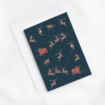 Reindeer Magic Greeting Card | Navy-2