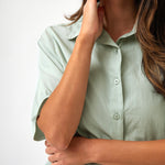 Rhodes Poplin Shirt | Green-2