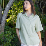 Rhodes Poplin Shirt | Green-3