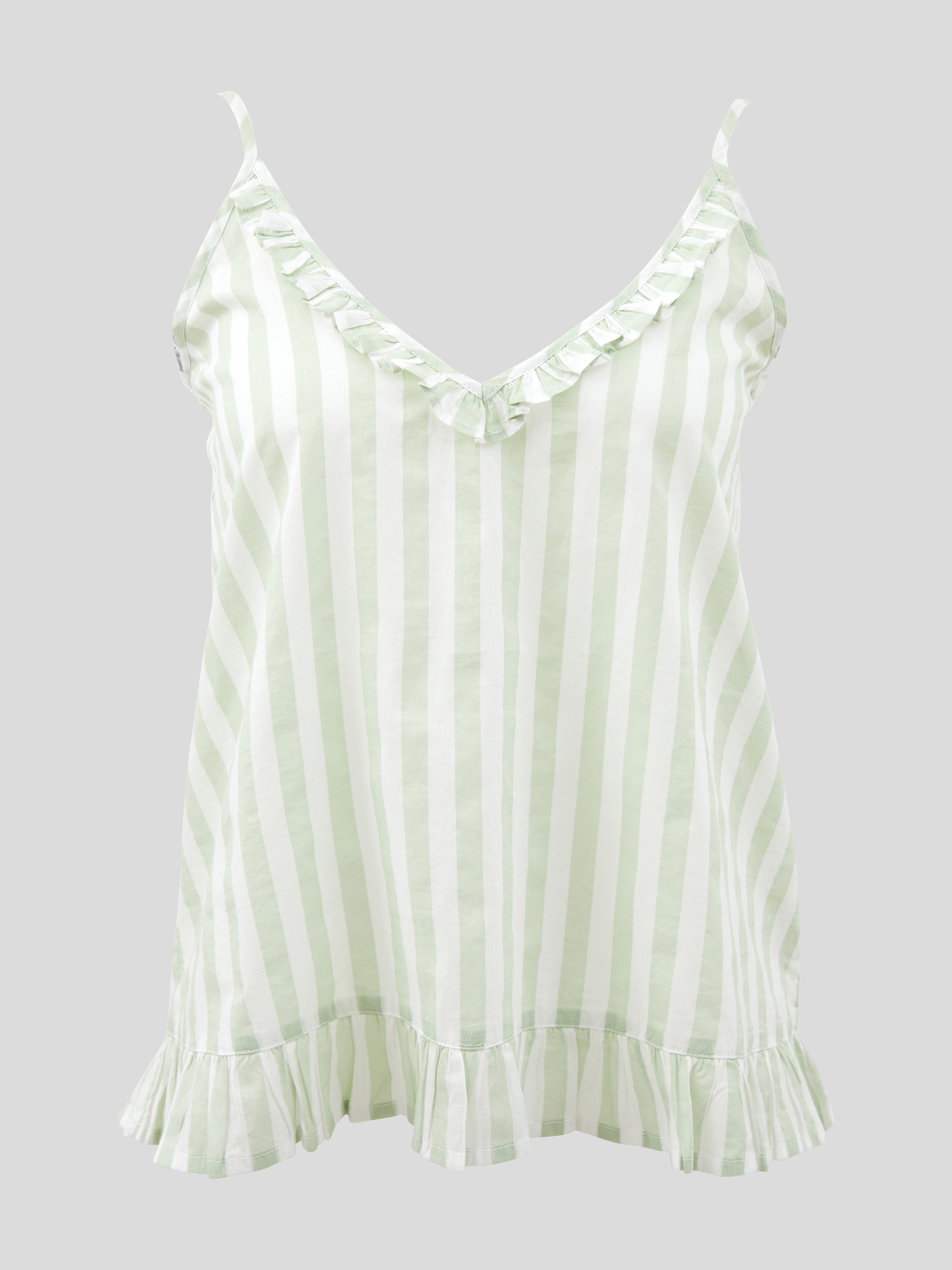 Riley Cami | Green Stripe-2