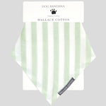 Riley Dog Bandana | Green Stripe-1