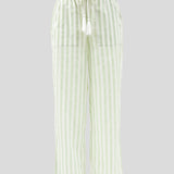 Riley PJ Pants | Green Stripe-2