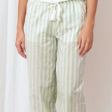 Riley PJ Pants | Green Stripe-3