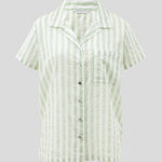 Riley PJ Shirt | Green Stripe-2