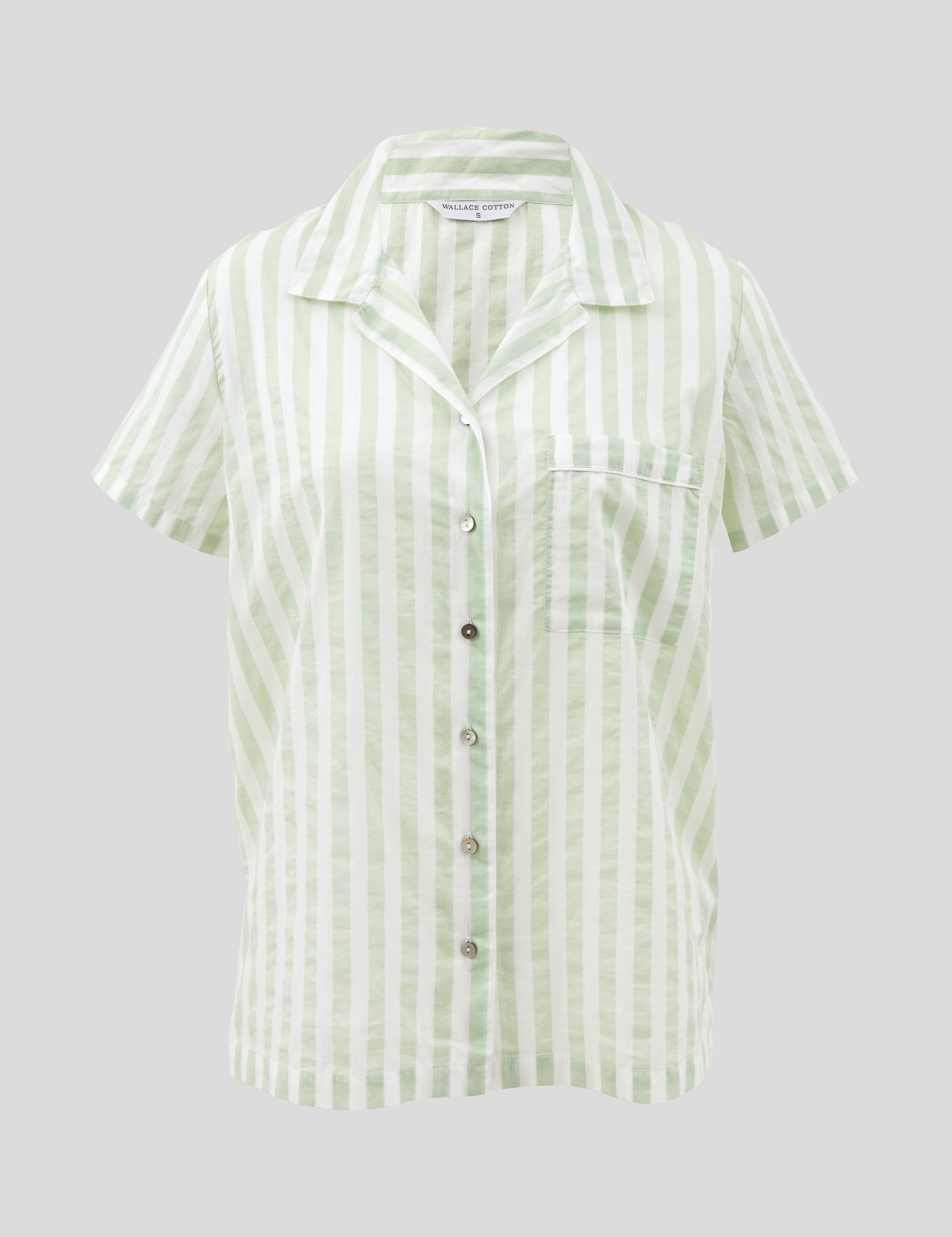 Riley PJ Shirt | Green Stripe-2