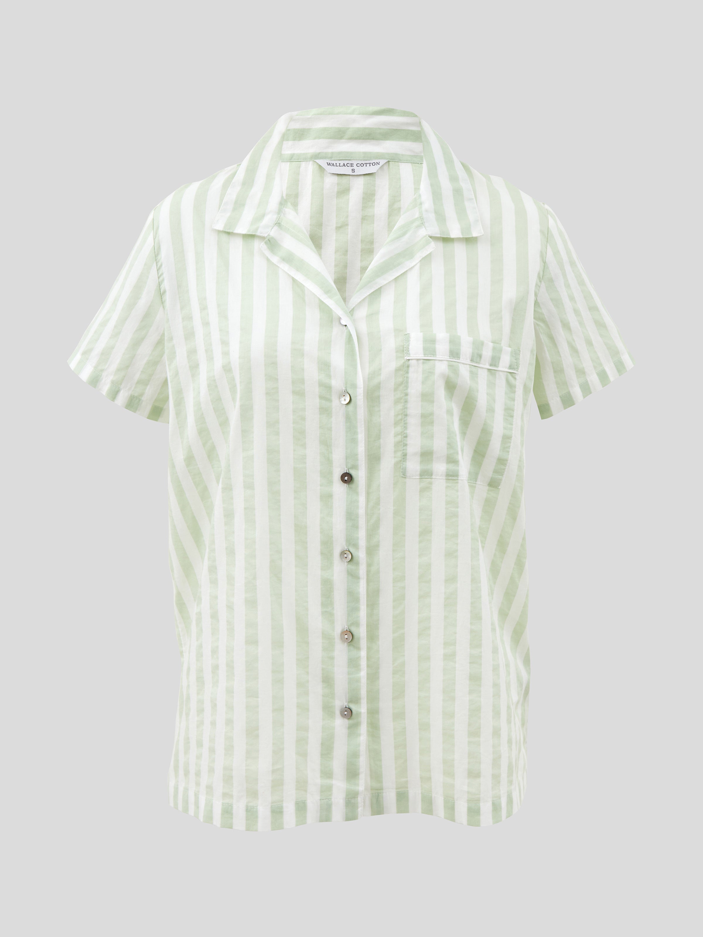 Riley PJ Shirt | Green Stripe-2