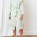 Riley Robe | Green Stripe-1