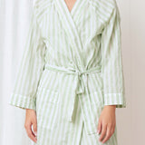 Riley Robe | Green Stripe-3