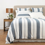 Riverton Duvet Cover Set | Blue Stripe-1