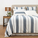 Riverton Duvet Cover Set | Blue Stripe-1