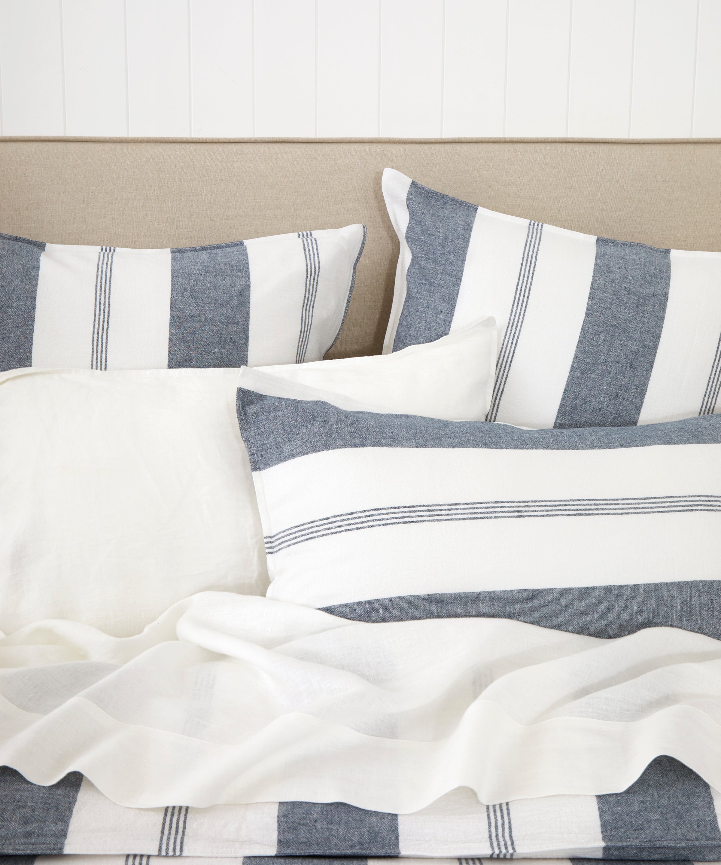 Riverton Duvet Cover Set | Blue Stripe-2