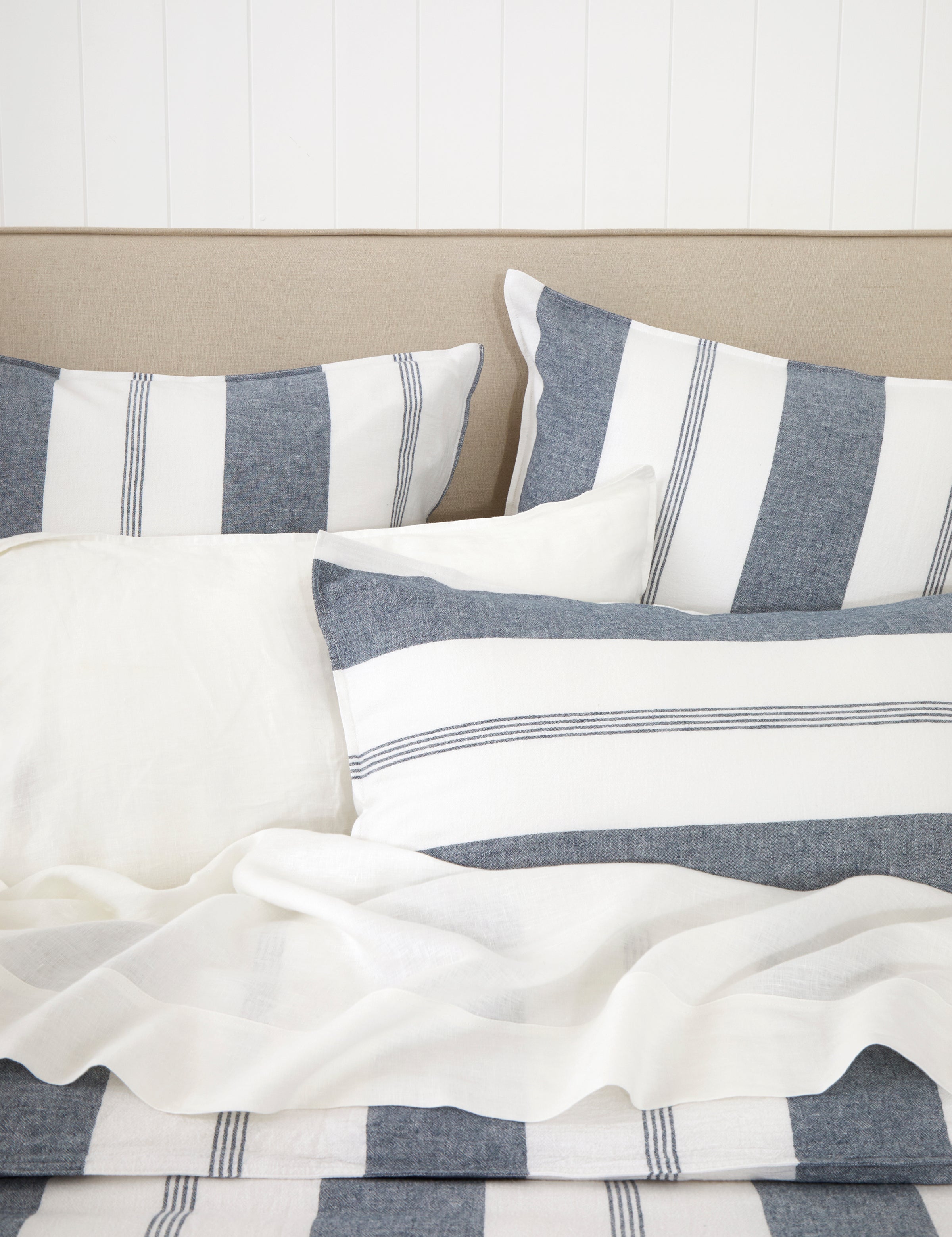 Riverton Duvet Cover Set | Blue Stripe-2
