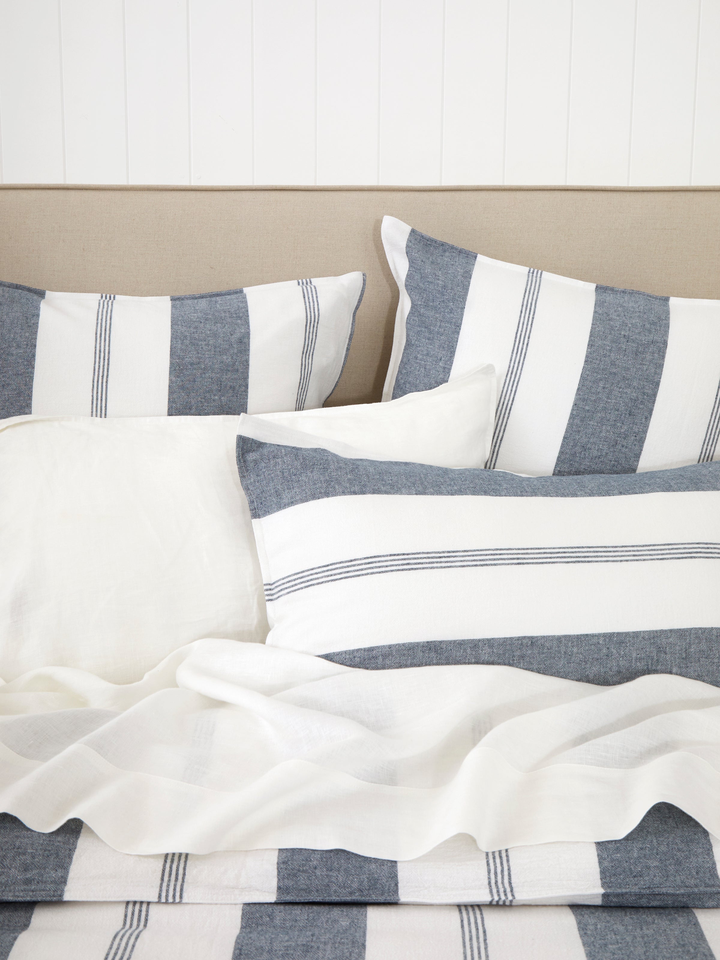 Riverton Duvet Cover Set | Blue Stripe-2