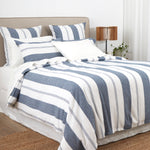Riverton Duvet Cover Set | Blue Stripe-3