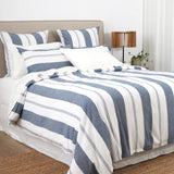 Riverton Duvet Cover Set | Blue Stripe-3