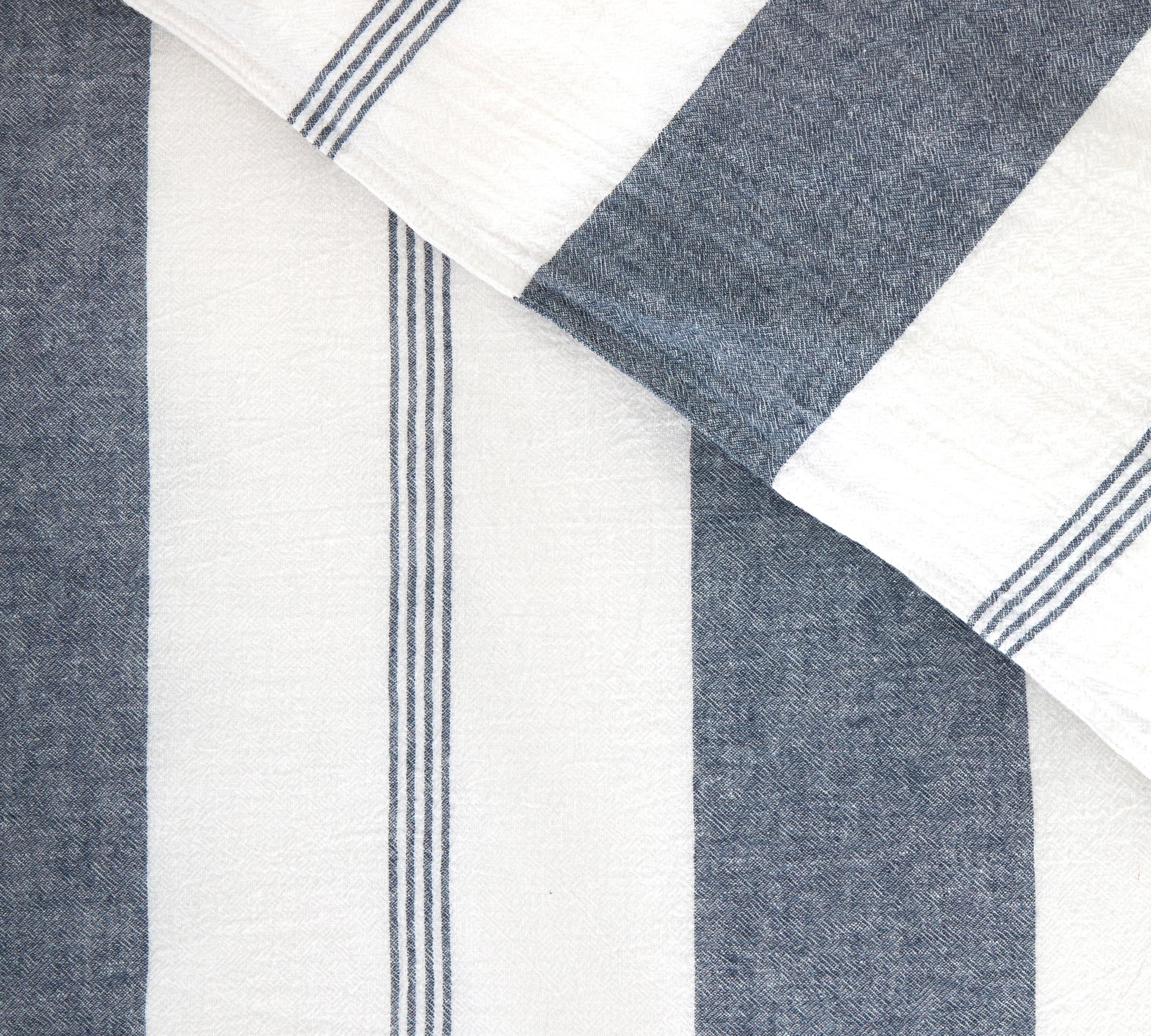 Riverton Duvet Cover Set | Blue Stripe-4