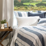 Riverton Duvet Cover Set | Blue Stripe-5