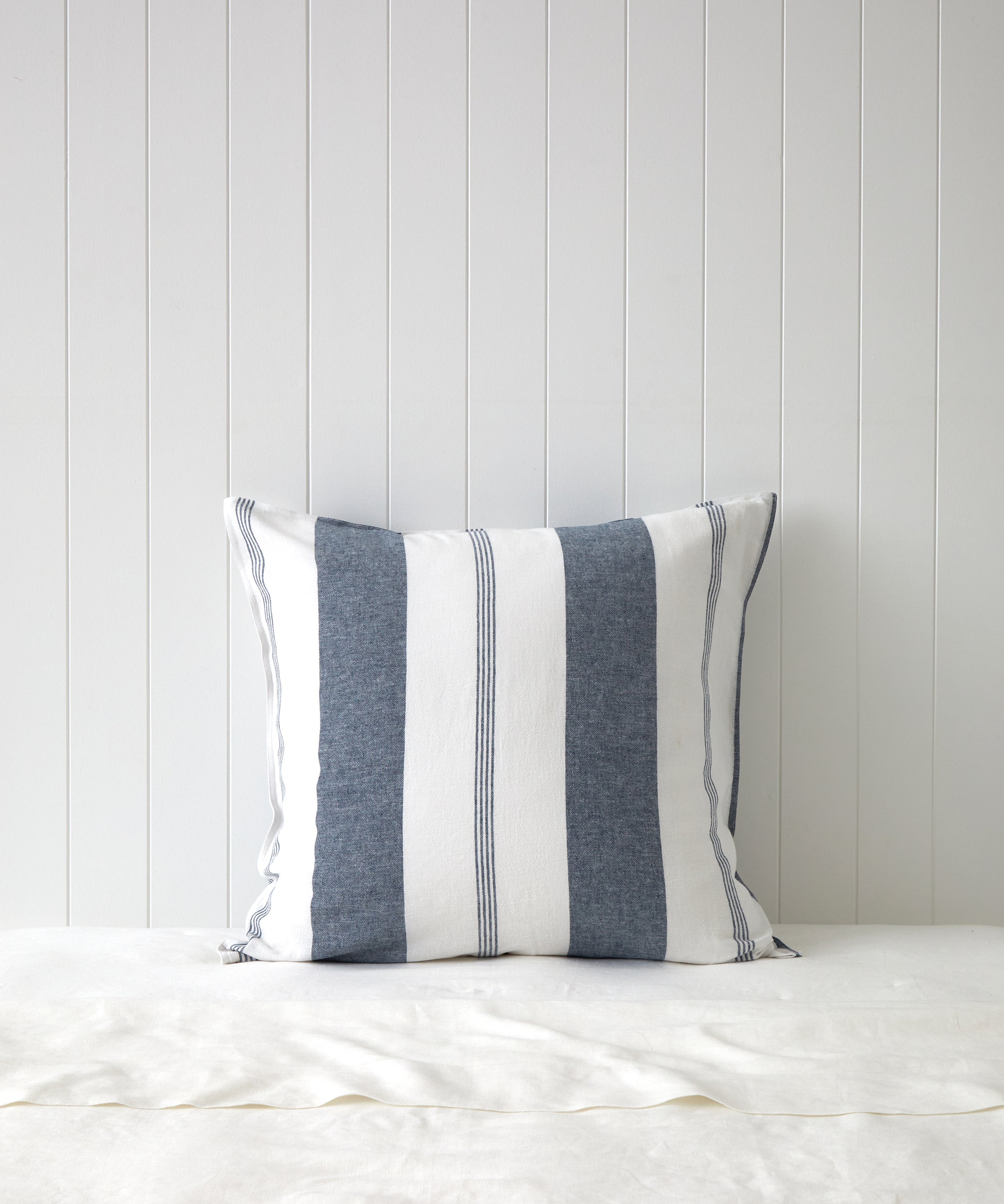Riverton European Pillowcase | Blue Stripe-1